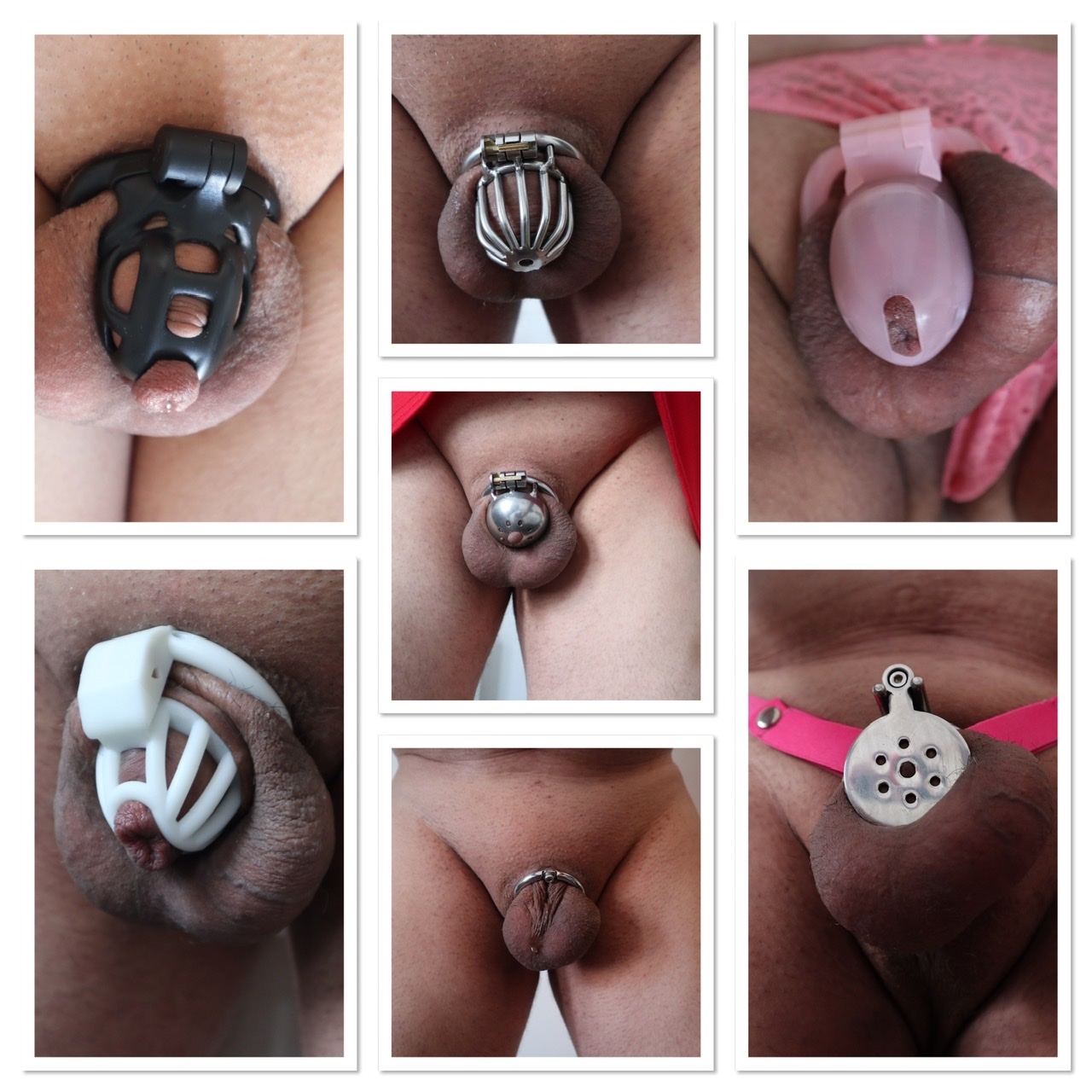 Collection of smallish chastity cages